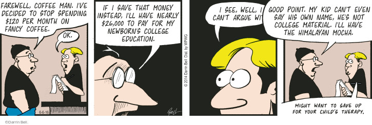 Comic Strip Darrin Bell  Rudy Park 2016-06-06 $120