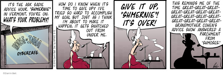 Comic Strip Darrin Bell  Rudy Park 2016-06-15 2016 Election Bernie Sanders