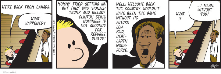 Comic Strip Darrin Bell  Rudy Park 2016-07-16 2016 Election Hillary Clinton