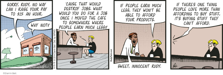 Comic Strip Darrin Bell  Rudy Park 2016-08-19 $15