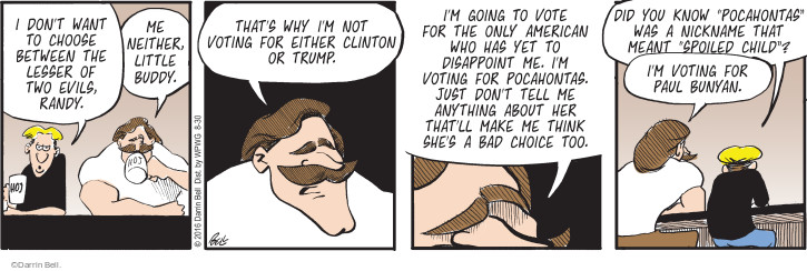 Comic Strip Darrin Bell  Rudy Park 2016-08-30 2016 election Rand Paul