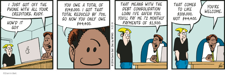 Comic Strip Darrin Bell  Rudy Park 2016-09-22 $1,000