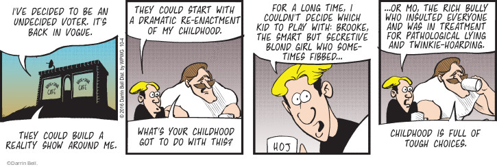 Comic Strip Darrin Bell  Rudy Park 2016-10-04 2016 Election Hillary Clinton