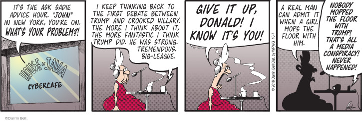 Comic Strip Darrin Bell  Rudy Park 2016-10-07 2016 Election Hillary Clinton