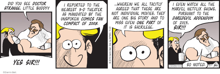 Comic Strip Darrin Bell  Rudy Park 2016-11-22 3-D movie