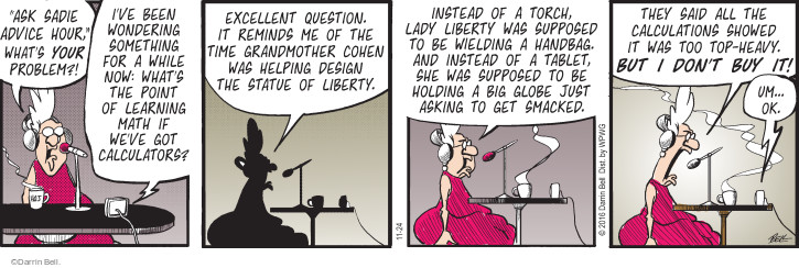 Comic Strip Darrin Bell  Rudy Park 2016-11-24 math