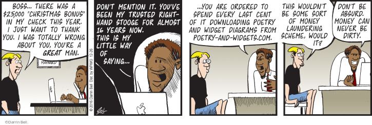 Comic Strip Darrin Bell  Rudy Park 2016-12-26 $25