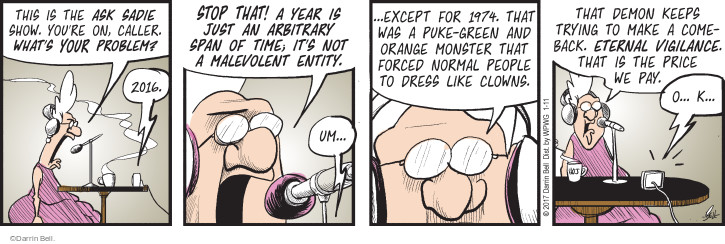 Comic Strip Darrin Bell  Rudy Park 2017-01-11 1970s