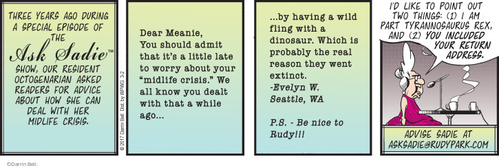 Comic Strip Darrin Bell  Rudy Park 2017-03-02 3am