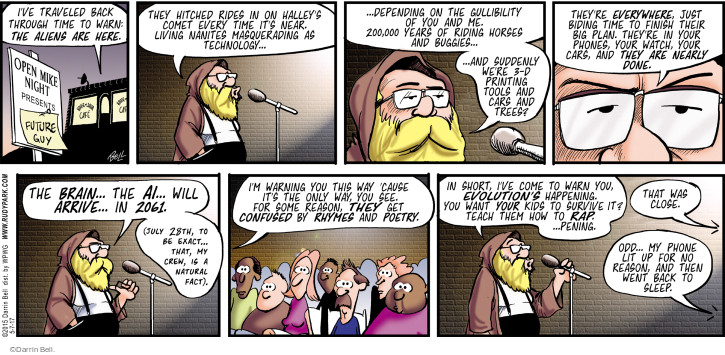 Comic Strip Darrin Bell  Rudy Park 2017-05-07 3-D printer