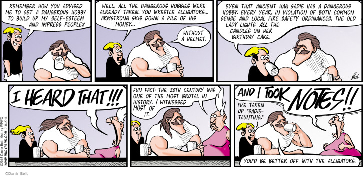 Comic Strip Darrin Bell  Rudy Park 2017-07-16 20th century