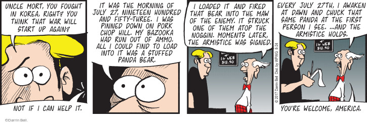 Comic Strip Darrin Bell  Rudy Park 2017-08-24 1950s