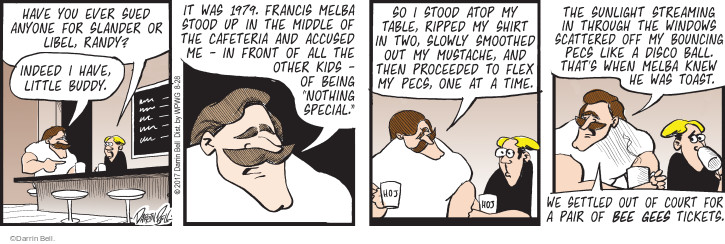 Comic Strip Darrin Bell  Rudy Park 2017-08-28 1970s