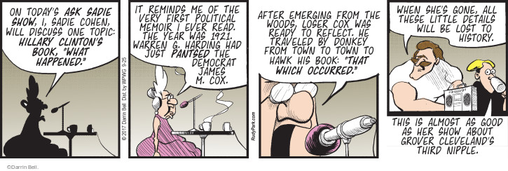 Comic Strip Darrin Bell  Rudy Park 2017-09-25 2016 election