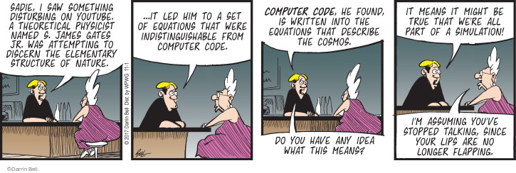 Comic Strip Darrin Bell  Rudy Park 2017-11-01 equation