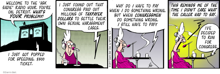 Comic Strip Darrin Bell  Rudy Park 2017-12-04 $300