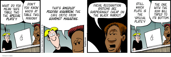 Comic Strip Darrin Bell  Rudy Park 2017-12-15 $100