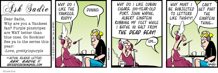 Comic Strip Darrin Bell  Rudy Park 2018-07-31 baseball