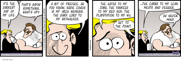 Comic Strip Darrin Bell  Rudy Park 2019-03-18 baseball