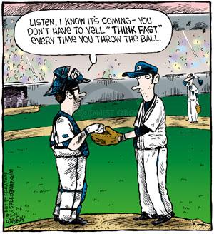 Comic Strip Dave Coverly  Speed Bump 2011-07-06 throw baseball