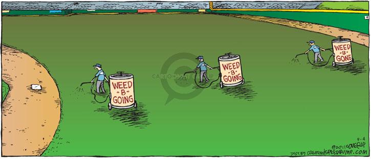 Comic Strip Dave Coverly  Speed Bump 2011-09-04 baseball field