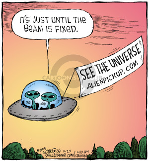 Its just until the beam is fixed. See the universe! Alienpickup.com
