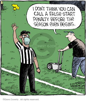 I dont think you can call a false start penalty before the season even begins.
