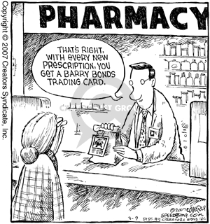 Comic Strip Dave Coverly  Speed Bump 2007-03-09 baseball steroids