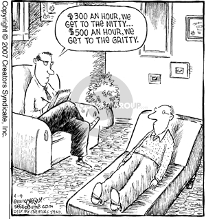 Comic Strip Dave Coverly  Speed Bump 2007-04-09 $300