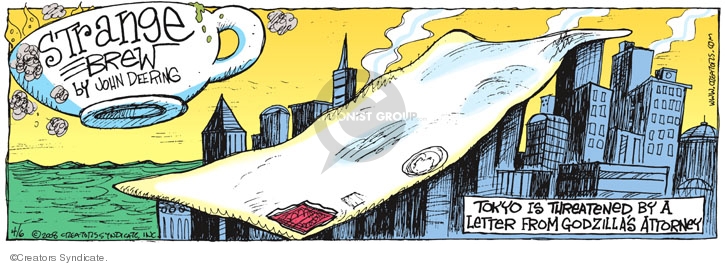 Comic Strip John Deering  Strange Brew 2008-04-06 1950s