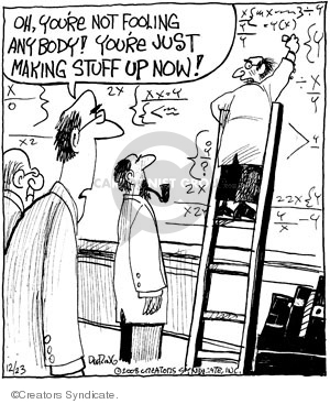 Comic Strip John Deering  Strange Brew 2008-12-23 algebra