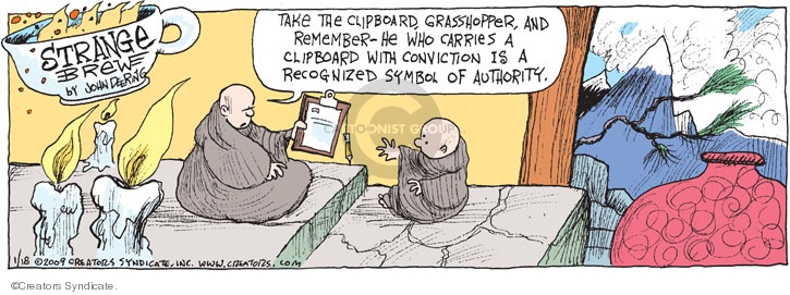 Comic Strip John Deering  Strange Brew 2009-01-18 respect