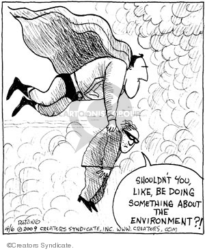 Comic Strip John Deering  Strange Brew 2009-04-06 environment