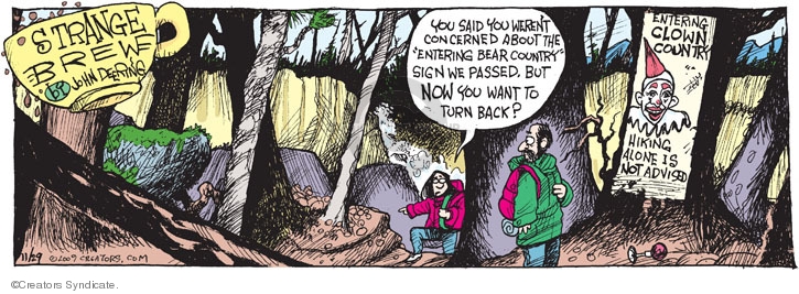 Comic Strip John Deering  Strange Brew 2009-11-29 outdoors