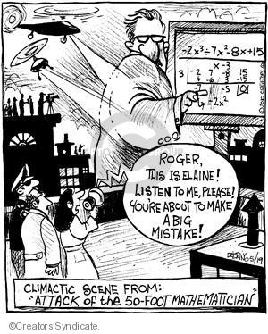 Comic Strip John Deering  Strange Brew 2010-05-19 algebra