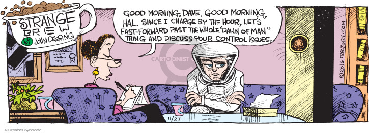 Comic Strip John Deering  Strange Brew 2016-11-27 2001