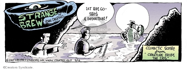 Comic Strip John Deering  Strange Brew 2007-08-12 1950s