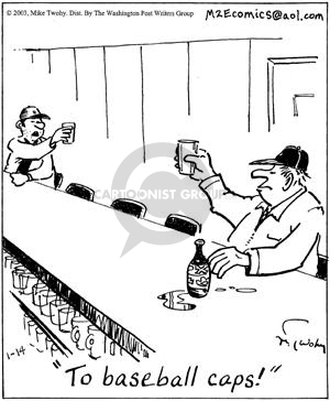 Comic Strip Mike Twohy  That's Life 2003-01-14 baseball cap