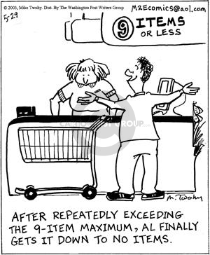 Comic Strip Mike Twohy  That's Life 2003-05-29 subtraction