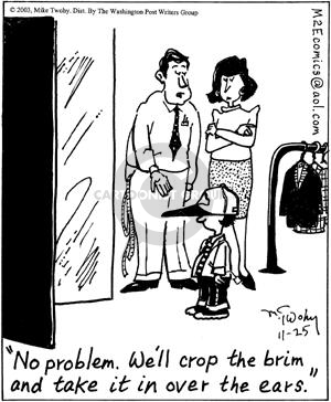 Comic Strip Mike Twohy  That's Life 2003-11-25 baseball cap