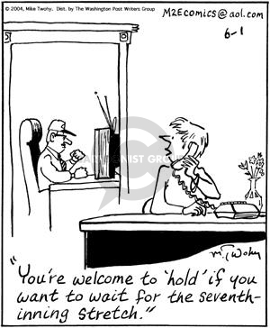 Comic Strip Mike Twohy  That's Life 2004-06-01 7th inning stretch