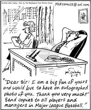 Comic Strip Mike Twohy  That's Life 2004-08-18 baseball team