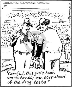 Comic Strip Mike Twohy  That's Life 2005-06-10 baseball hit
